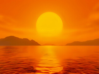 Fototapeta premium sunset over the sea