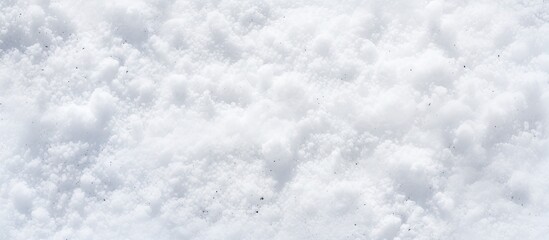 Fototapeta premium Texture of white snow can be used for background. Copy space image. Place for adding text and design