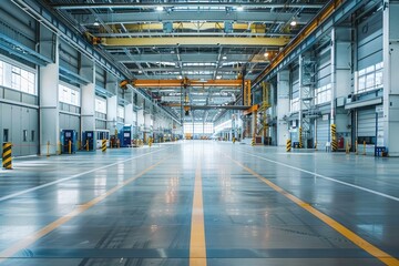 Obraz premium Car repair service center inside a car repair shop