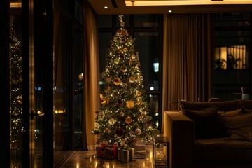 Christmas tree at home