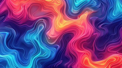 Obraz premium Vibrant Wave Pattern Background