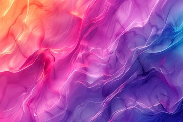 Obraz premium Colorful abstract wavy gradient background in vibrant hues of red, pink, purple, and blue, creating a dynamic and fluid visual effect.