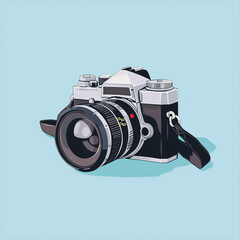 World Photography Day vector banner and logo. Celebrate Nature Photography Day with our social media post template featuring a line art camera design. Perfect for World Photography Day!
