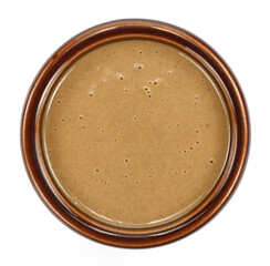 Sesame sauce. Tahini isolated on white background