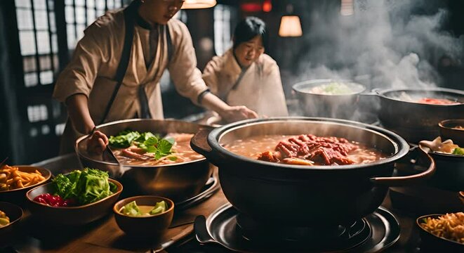 Traditional Chinese hot pot.