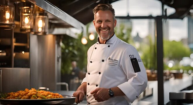 Head chef of a restaurant.