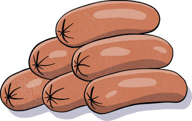 the sausages