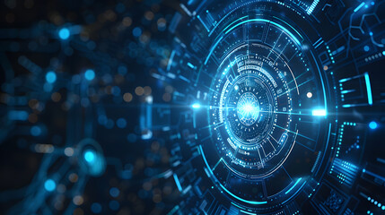 abstract digital technology background, artificial intelligence