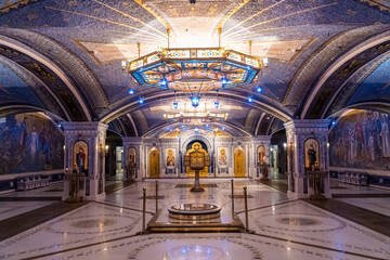 March 23, 2024. Russia. Moscow oblast. The Lower Temple of the Main Temple of the Armed Forces of the Russian Federation.