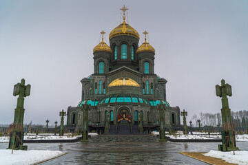 March 23, 2024. Russia. Moscow oblast. The main temple of the Armed Forces of the Russian Federation.
