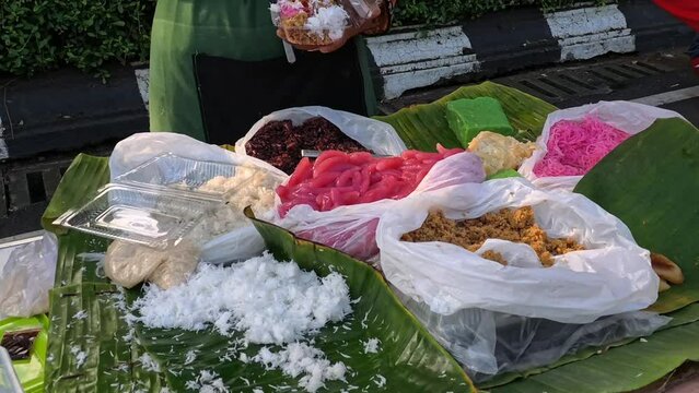 Jajan Pasar, mix of traditional Indonesian cakes
