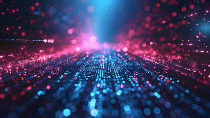 Fototapeta premium Abstract futuristic background Data Transfer. technology concept. Futuristic cyberspace background