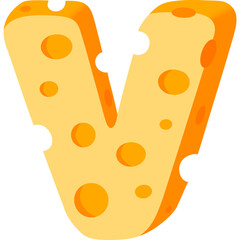 Cheese Alphabet V