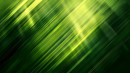 Tech green stripes textured background. Generative AI.