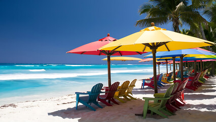 umbrellas on the beach