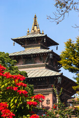View of Taleju Bhavani Temple, It was built in 1564 by Mahendra Malla, Kathmandu Durbar Square,...
