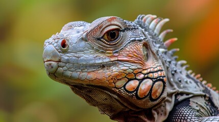 Obraz premium Reptiles are air-breathing, cold-blooded vertebrates that have scaly bodies rather than hair or feathers