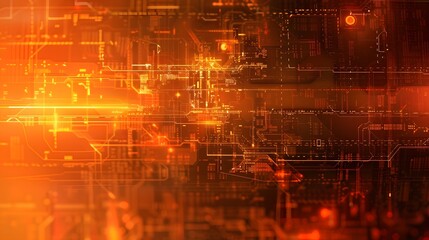 Fototapeta premium orange cyber background