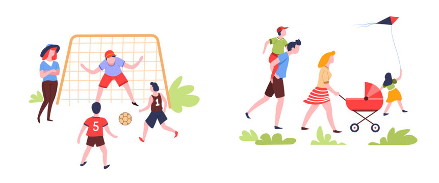 a Family Bonding Time Illustration