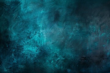 Fototapeta premium Blue-Green gradient background grainy noise texture. Beautiful simple AI generated image in 4K, unique.