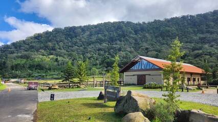 Fototapeta premium village in the mountains