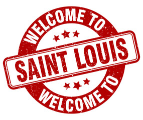 Welcome to Saint Louis stamp. Saint Louis round sign