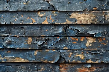A broken wooden wall with paint, high quality, high resolution