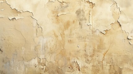 Fototapeta premium Weathered beige background featuring aged paper texture.