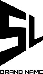 SL alphabet logo design