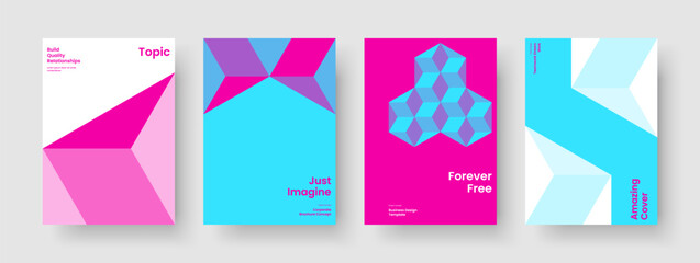 Isolated Book Cover Template. Geometric Background Design. Creative Business Presentation Layout. Banner. Report. Brochure. Poster. Flyer. Brand Identity. Handbill. Journal. Advertising. Newsletter