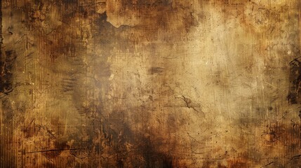 Faded brown background with a worn look and antique details.