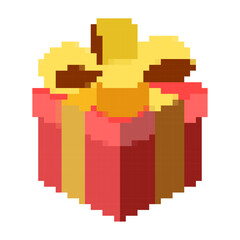 Fototapeta premium pixel present icon gift Ui Button