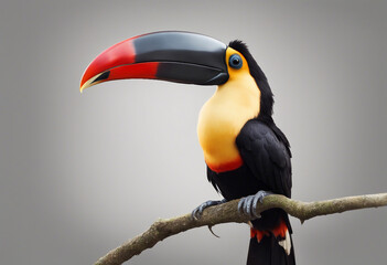 Obraz premium Toucans, isolated white background 