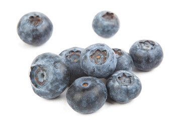 Blueberry fruit, fresh and healthy food. On white background