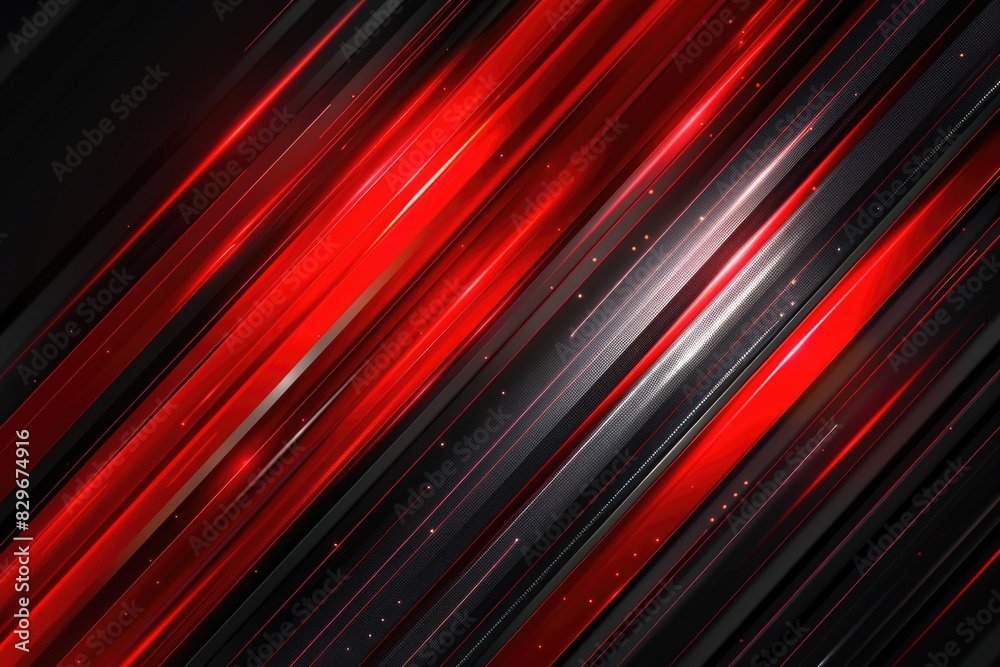 Poster A striking abstract background with red and black lines. Perfect for adding a modern touch to design projects