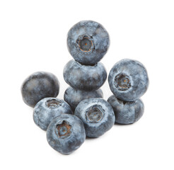 Blueberry fruit, fresh and healthy food. On white background