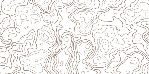 Seamless pattern with White sea map and topographic contours map background, curved reliefs abstract background