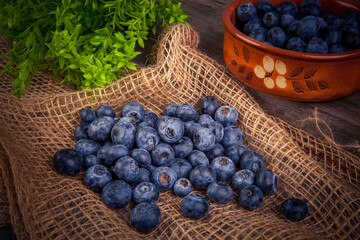Blueberry fruit, fresh and healthy food