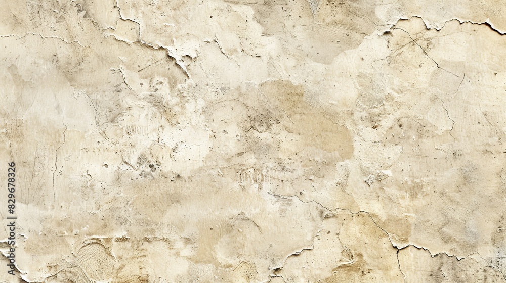 Wall mural old beige paper with a vintage charm and rough surface. - Wall murals