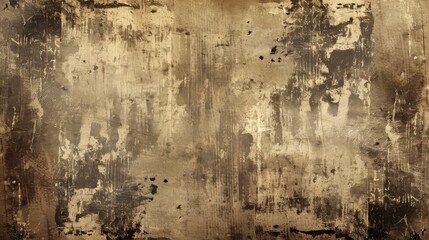 Fototapeta premium Faded brown background with weathered details and grunge marks.