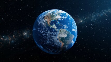 Fototapeta premium Cosmic Symphony: A Glimpse of Earths Dance