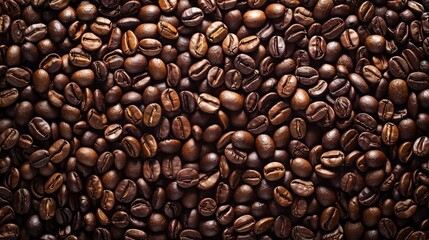 Obraz premium Posh Coffee Bean Ensemble: Luxury Background for Engaging Advertisements