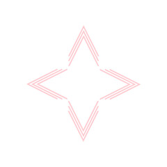 red star on white background