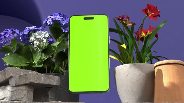 Realistic 3D Render iPhone Mockup
