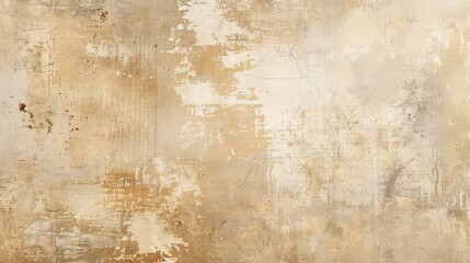Obraz premium Distressed beige background with subtle texture and wear.