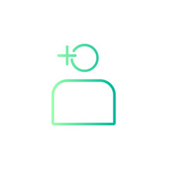 Fototapeta premium media gradient icon