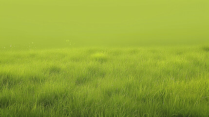 Obraz premium A grassy meadow green solid color background