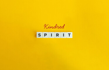 Kindred Spirit Phrase. Concept of sharing similar interests, values, beliefs, or attitudes with...