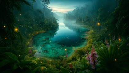 Fototapeta premium Fantastyczne światy wyśnione przy jesiennej szarudze.