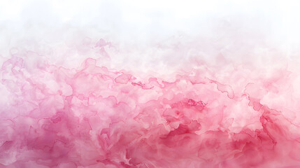 Fototapeta premium Water color, pink, white background. Generative AI.